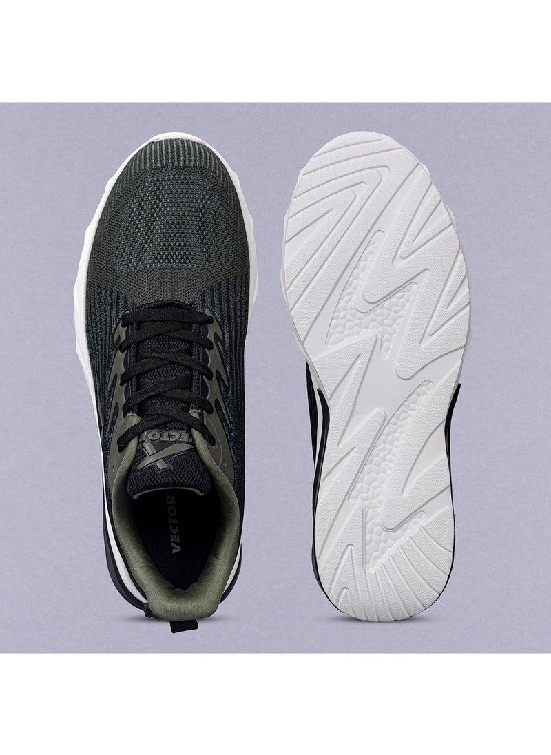 Vector X - Defence Running/Jogging Shoes | Material: Ethylene Vinyl Acetate/ Leather | For Men & Boys | Breathable Mesh | Lightweight | Slip-Resistant | Durable - Image 1