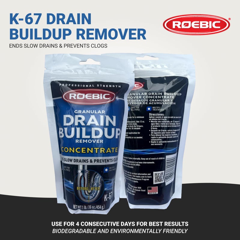 Roebic K-67 BAG-4-16OZ 16-Ounce Biodegradable Granular Drain And Trap Cleaner - Image 2