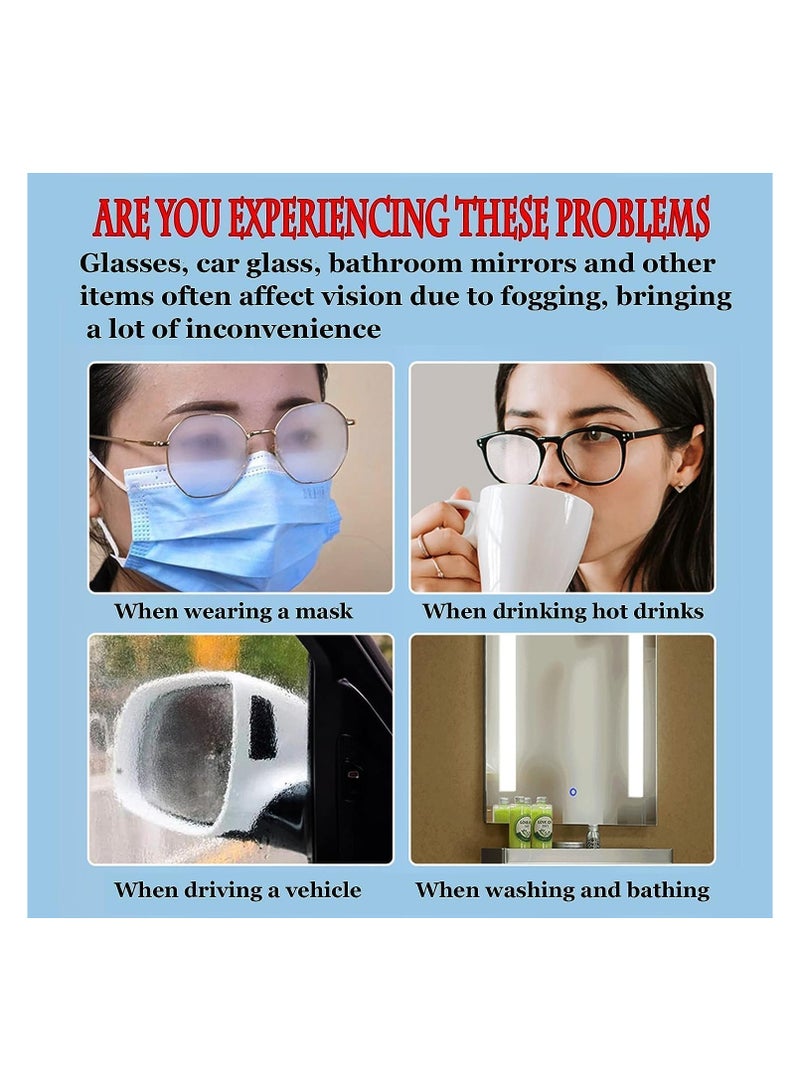 POWER CLEAN 100 Pack Anti Fog Wipes for Glasses, Individually Wrapped Lens Cleaner Wipes Pre-Moistened Lens & Screen Cleaning Wipes, Individual Wrapped Antifog for Eyeglass Cleaner - Image 5