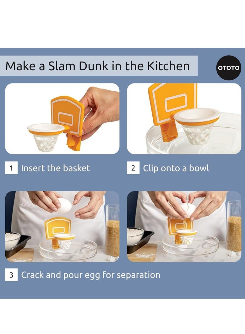 Dunk N' Egg Yolk Separator Funny, Unique Kitchen Gadgets Kitchen Accessories  Unique Cooking Gifts Basketball Stuff  - Image 2