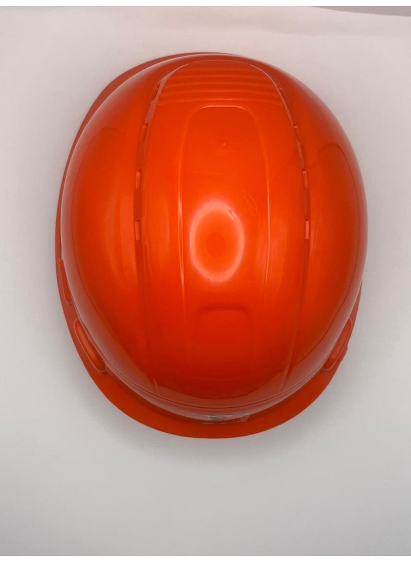 TEAKWOOD Ratchet Safety Helmet, Orange - Image 2