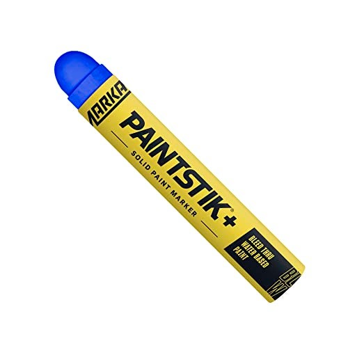 Markal 80735 BLW Paintstik Bleed Through Water Based Primer Solid Paint Marker Blue Pack of 12 - Image 1