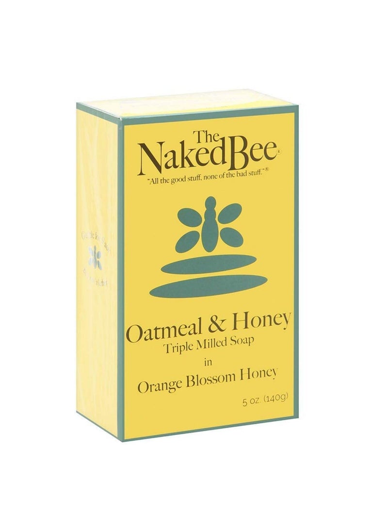 The Naked Bee The Naked Bee Oatmeal  Honey Triple Milled Soap 5 Ounce Orange Blossom Honey 