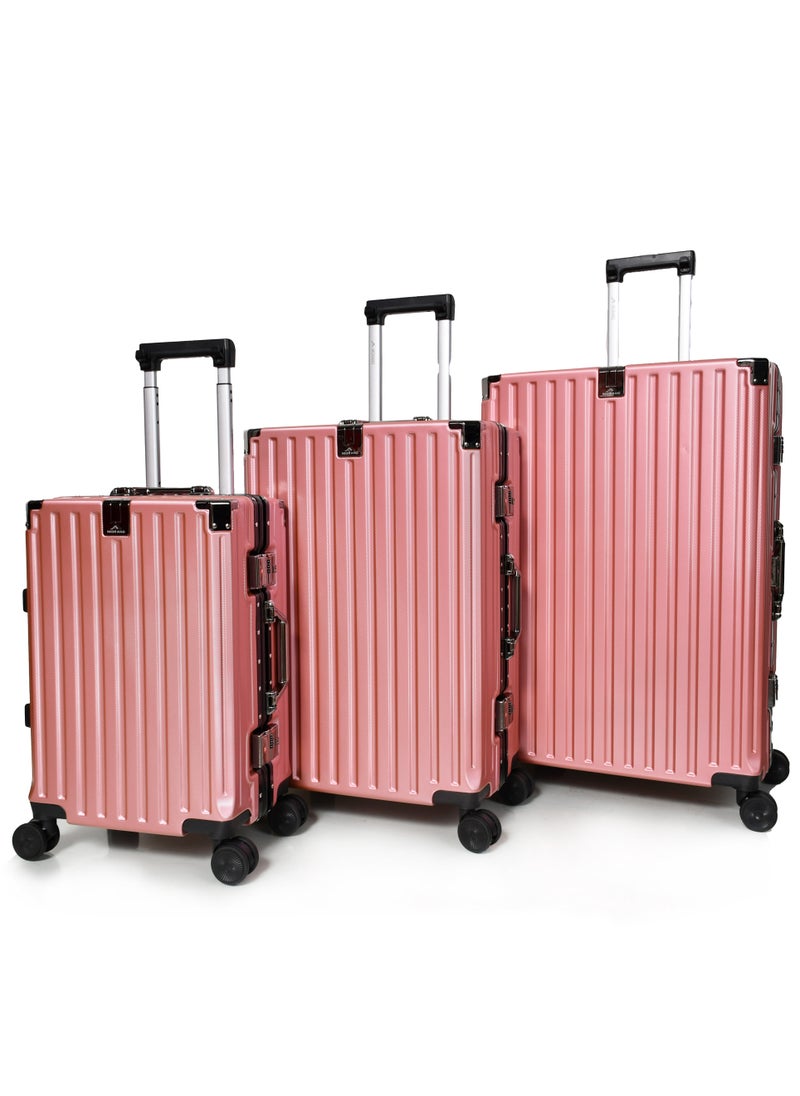 MORANO Morano aluminum travel luggage set three pieces, elegant and durable design  - Image 2
