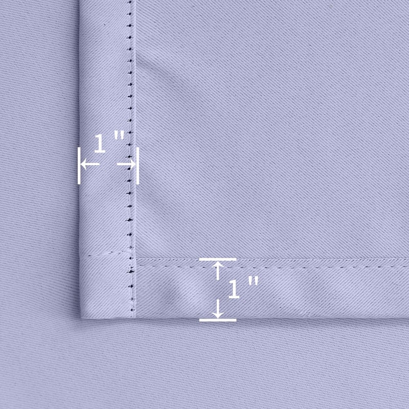 BGment Rod Pocket and Back Tab Blackout Curtains for Bedroom - Thermal Insulated Room Darkening Curtains for Living Room  2 Window Curtain Panels (52 x 84 Inch  Lavander) - Image 5