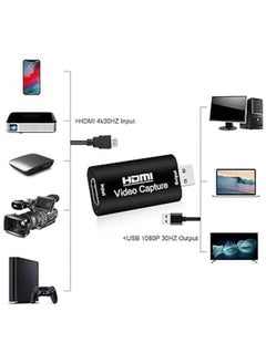 ماركة غير محددة بطاقة التقاط الفيديو HDMI الى USB 2.0 دونجلي اب 1080 بيكسل البث الحي وتسجيل الصوت المنتزع  - Image 3
