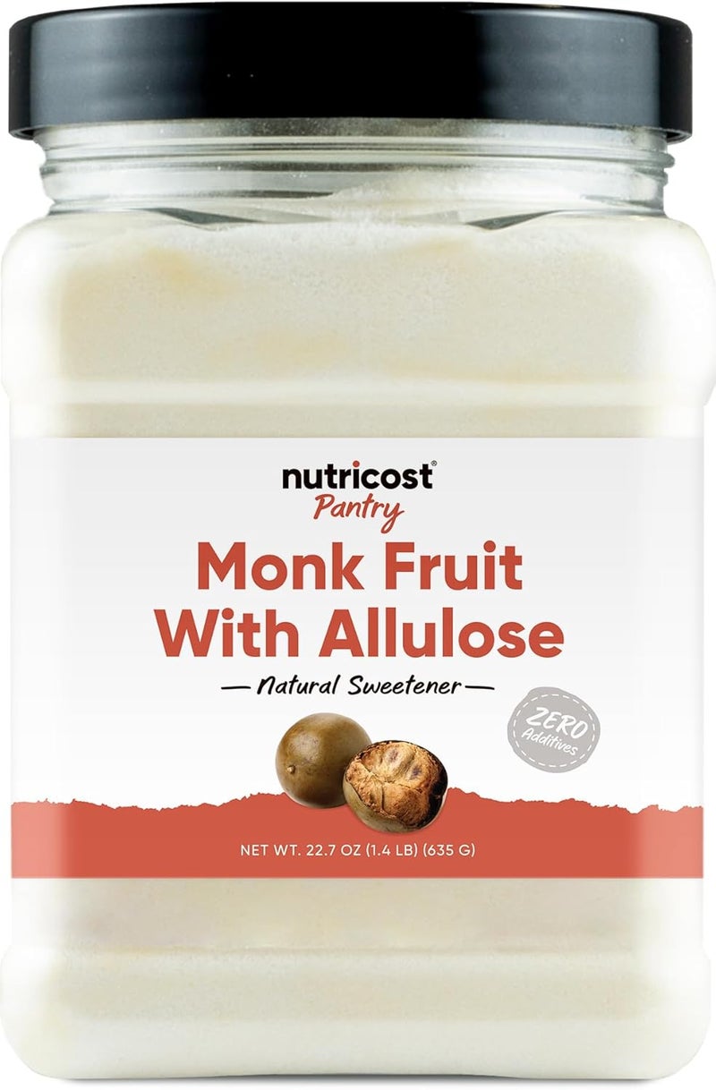 Nutricost Pantry Monk Fruit With Allulose - Natural Sweetener, 1.4 Pounds, Vegan and GMO-Free - Image 1