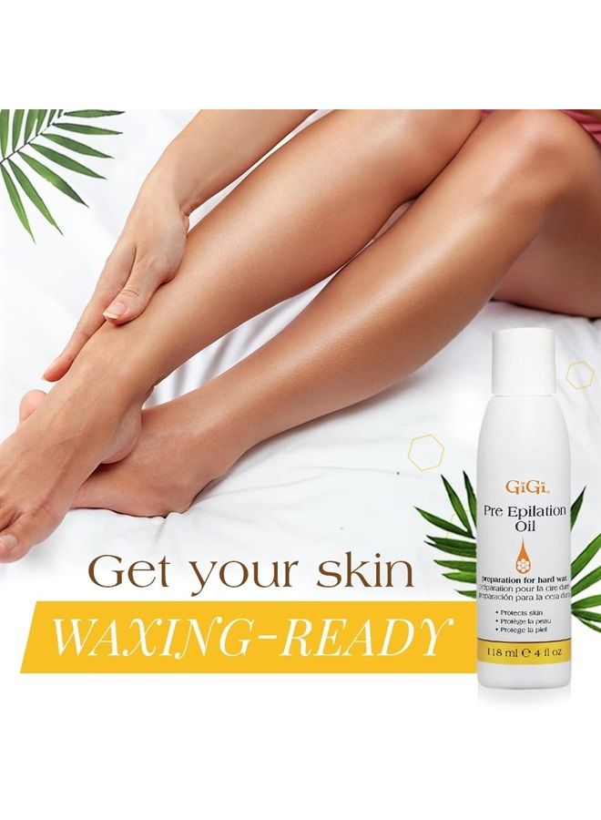 GiGi زيت ما قبل إزالة الشعر مع زيت فول الصويا وزيت بذور العنب، 4 أونصة سائلة