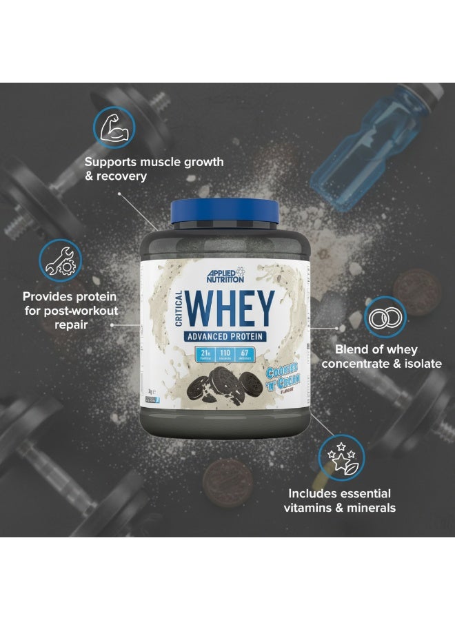 Applied Nutrition Critical Whey Blend, Lean Muscle Growth, Workout Recovery, Bodybuilding Fuel, 2Kg , Cookies And Cream Flavor - Image 3