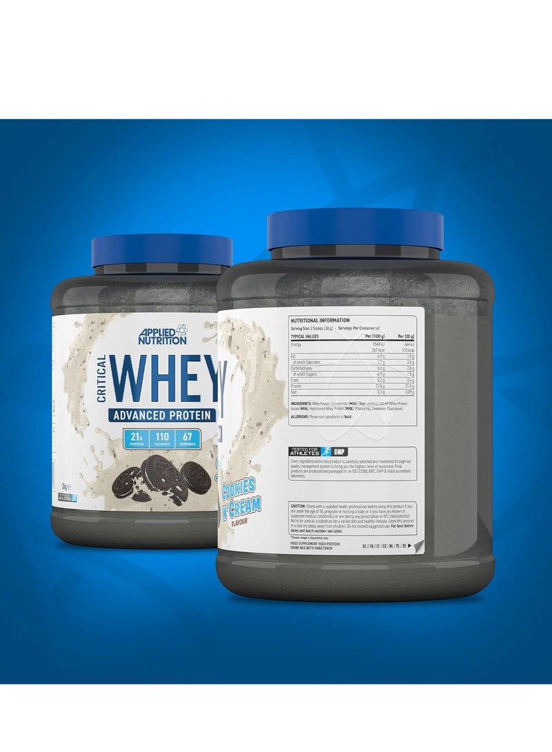 Applied Nutrition Critical Whey Blend, Lean Muscle Growth, Workout Recovery, Bodybuilding Fuel, 2Kg , Cookies And Cream Flavor - Image 4