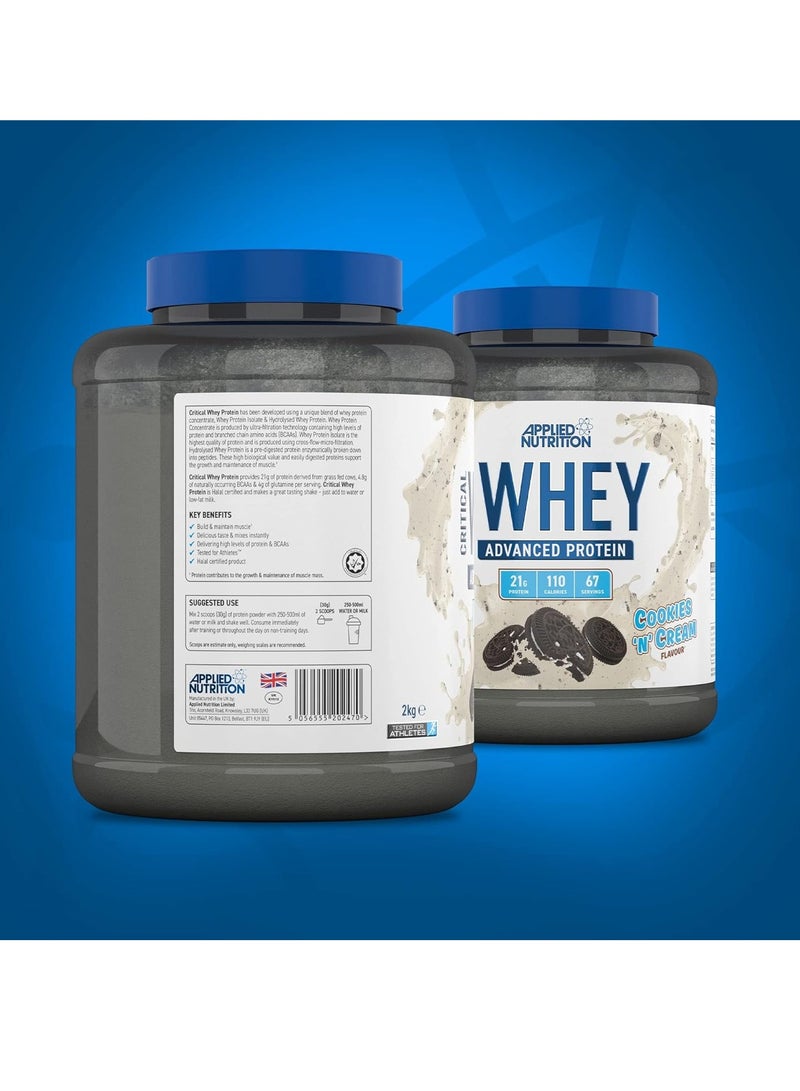 Applied Nutrition Critical Whey Blend, Lean Muscle Growth, Workout Recovery, Bodybuilding Fuel, 2Kg , Cookies And Cream Flavor - Image 5
