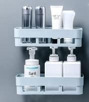 Stand Bathroom Shelf Rack/Kitchen Shelf/Wardrobe Shelf/Perfume Rack Plastic Wall Shelf(6 Bathroom Shelves)  - Image 2