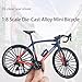 Kuasting 18 Scale Alloy Mini Road Bicycle Toy Model Racing Bike Cake Topper Desktop Decoration Crafts for Cycling Lovers Bike Racers Athletes Children Boys and Girls Red - Image 4