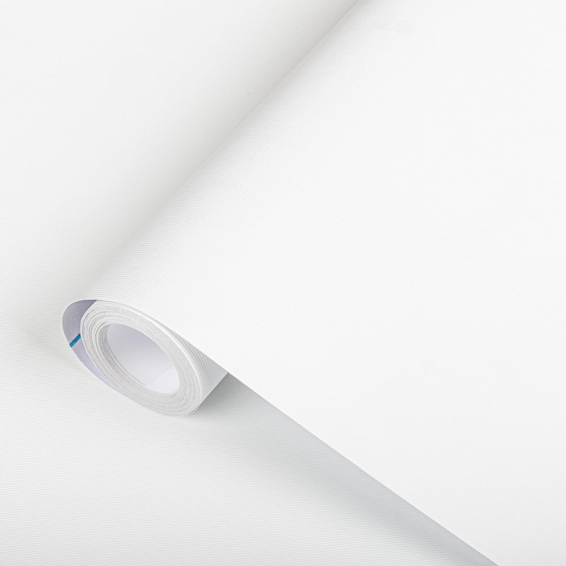 Abyssaly Matte White Contact Paper Solid Peel and Stick Wallpaper for Cabinets Self Adhesive Removable Wall Paper for Bedroom Bubble Free Vinyl Film Roll Home Decor 157 X 3937 - Image 2