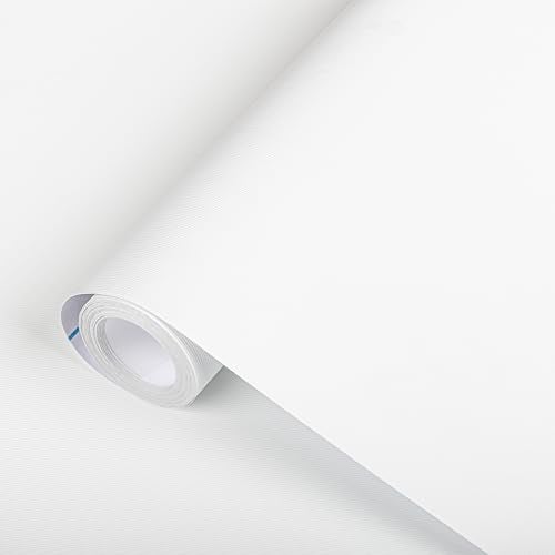 Abyssaly Matte White Contact Paper Solid Peel and Stick Wallpaper for Cabinets Self Adhesive Removable Wall Paper for Bedroom Bubble Free Vinyl Film Roll Home Decor 157 X 3937 - Image 1