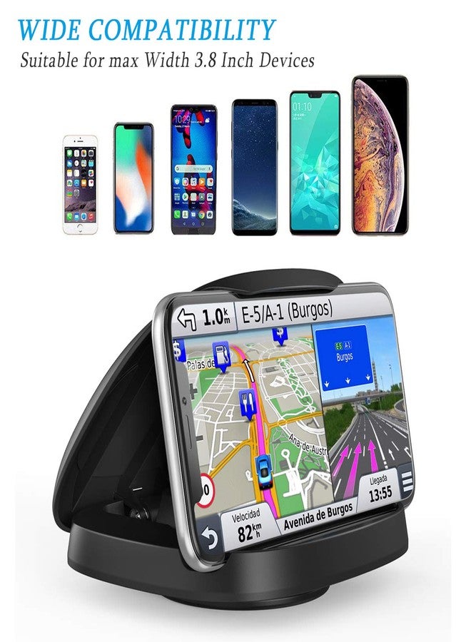 JOYEKY Cell Phone Holder for Car, Vertical Horizontal Car Phone Mount with 360° Rotate Dashboard Cradle Compatible iPhone Samsung Galaxy Android Smartphones, GPS Devices - Image 3