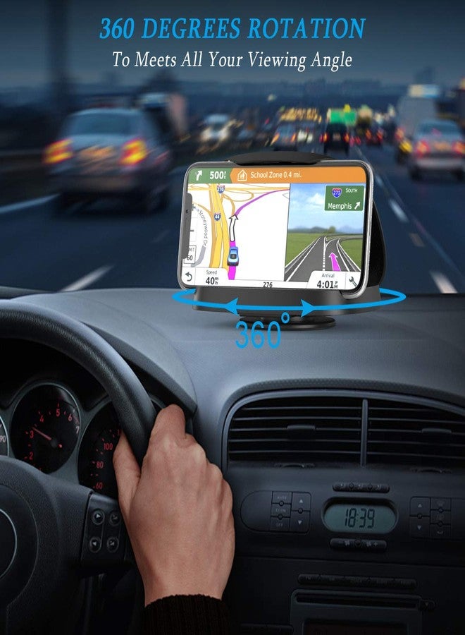 JOYEKY Cell Phone Holder for Car, Vertical Horizontal Car Phone Mount with 360° Rotate Dashboard Cradle Compatible iPhone Samsung Galaxy Android Smartphones, GPS Devices - Image 4