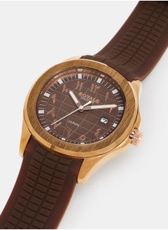 Royale Royale Executive Men's Rubber Strap Arabic Watch  - Image 3