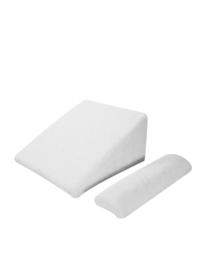 In-House - 2 Piece Multi-Use Medical Wedge Pillow made of Cotton and Super Sponge Filling - Image 1
