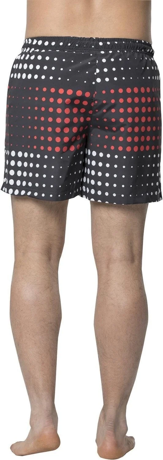 Crozwise Round Pattern - Men's Anthracite Swim Shorts - 3148-06