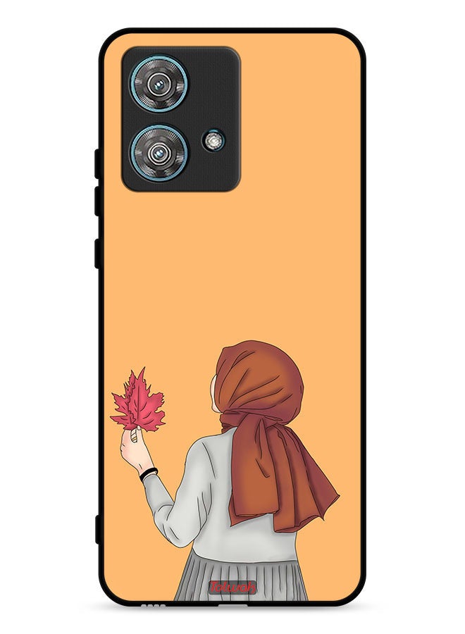 Tolwak Motorola Edge 40 Neo 5G Protective Case Cover Holding Leaf - Image 1