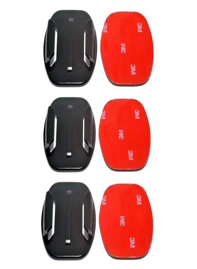 Action Pro 3M Flat Adhesive Mount Sticky Mount Compatible with GoPro-13/12/11/10/9/8/7/6/5/4/3+/3/SJCAM/Yi/ 4K/Insta 360/Eken Noise Play and Other Action Cameras (Pack of 3) - Image 2