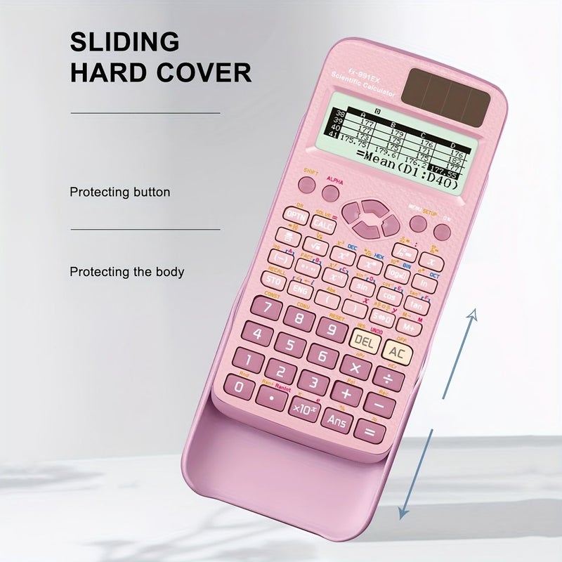 Pink Scientific Calculator 552 Function Math Exam Tool Natural Display For High School University Office Teachers Economical Packaging High End Appearance FX 991EX - Image 4
