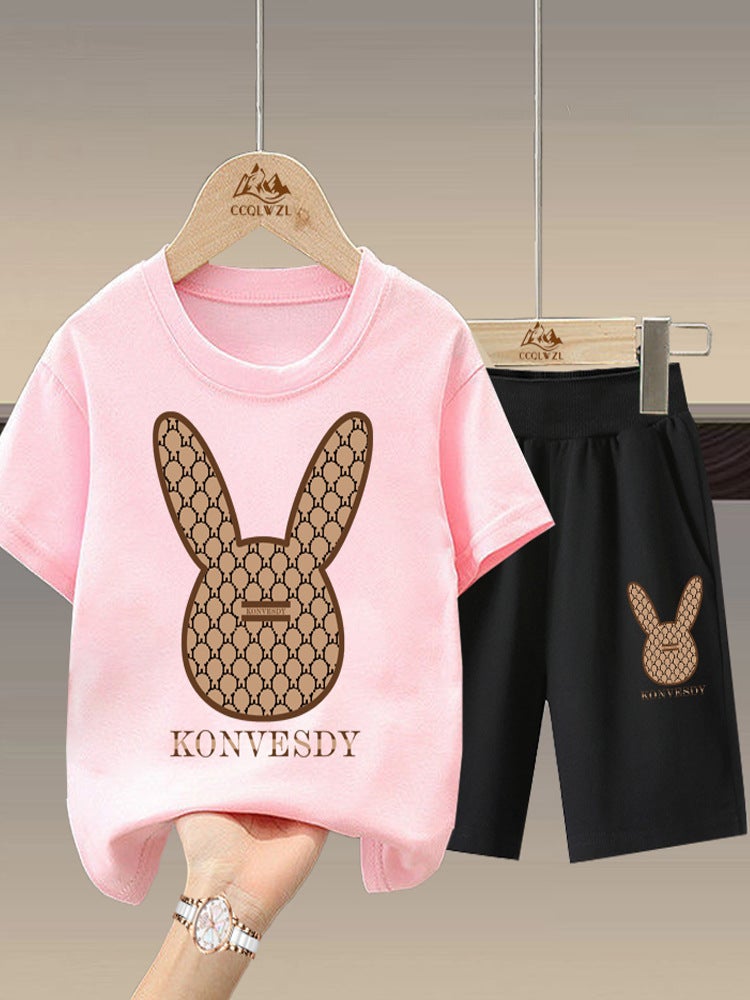 2024 Boys Short-Sleeved T-Shirt Children'S Cotton Crewneck Top Styline Ins Hong Kong-Style Loose Loose For Boys - Image 2