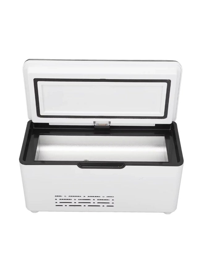 علبة تبريد أنسولين محمولة – تبريد حراري كهربائي، شاشة LED، تحكم بدرجة الحرارة من 0 إلى 18℃، تعمل عبر السيارة وUSB، مع حقيبة سفر مرفقة - Image 2