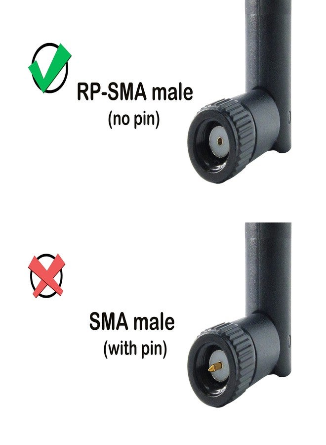 Rydocyee WiFi Antenna PC Bluetooth Antenna, Dual Band 2.4Ghz 5Ghz 5.8Ghz 3dBi with RP-SMA Male (with No Pin) for Gaming Motherboard, RV Camera, Mini PCIE M.2 Wireless Card, Router -2 Pack - Image 3
