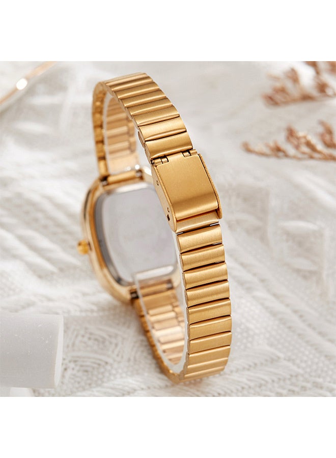 Women's Ultrathin Analog Watch: Oval Quartz Watches for Lady Fashion Simple Adjustable Stainless Steel Strap Waterproof Bar Scale - for Business Leisure Gifts - Image 4