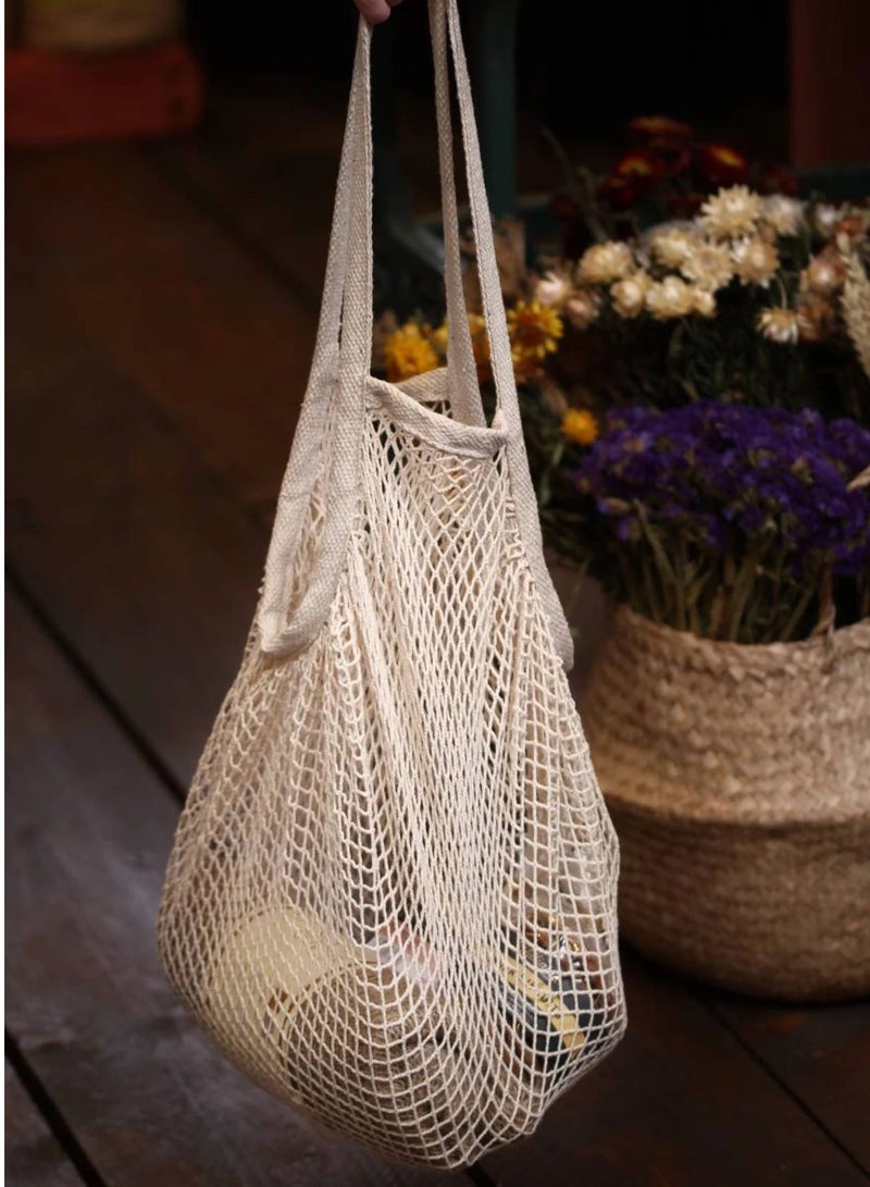 Daiso Organic Cotton Mesh Bags Multicolour - Image 2