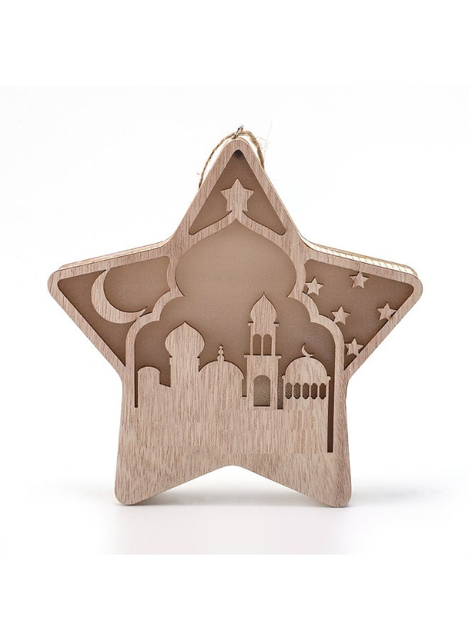 Nariele Wooden Atmosphere Shaped Lamp For Bedroom - Image 1