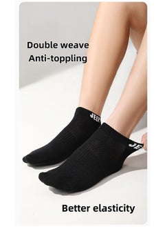 Jeep JEEP Men's Pure Cotton Breathable Mid-Tube Socks Sports Running 3 Pairs  - Image 2