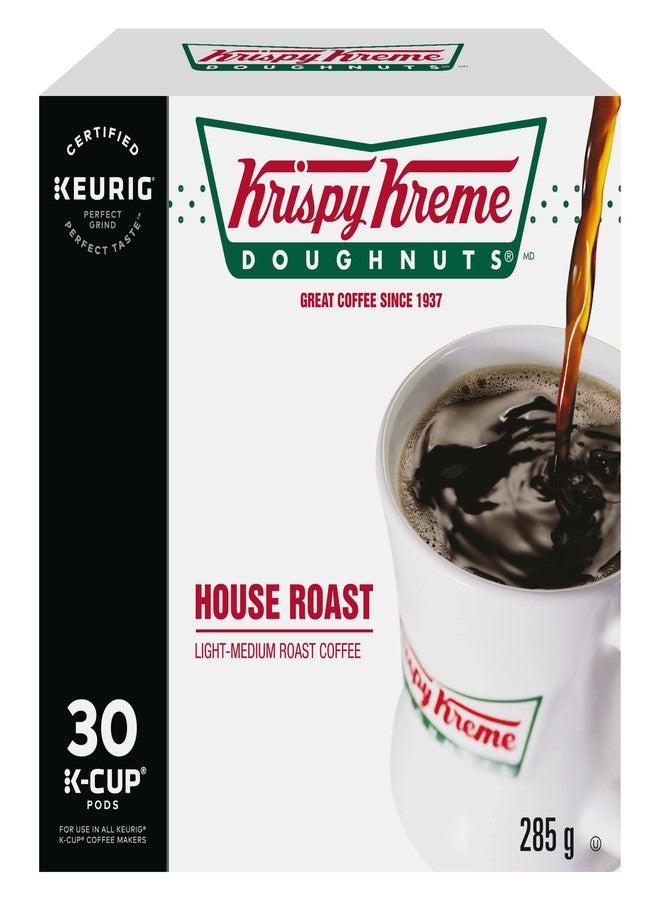 Krispy Kreme Doughnuts Smooth House Roast Single Serve Keurig Certified Recyclable K-Cup pods for Keurig brewers, 30 Count' - Image 2
