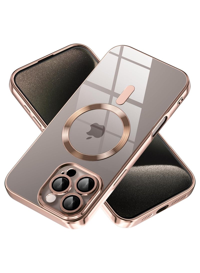 Case for iPhone 16 Pro Max 6.9-Inch, Camera Lens Full Protection, Compatible with Wireless Charging, Shockproof Soft TPU Phone Cover (Desert Titanium, Iphone 16 Pro Max) - Image 2