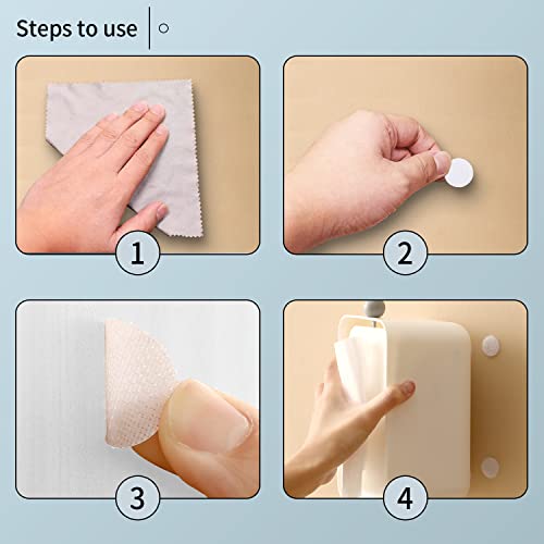 JIURUN Self Adhesive Dots White 0.39",0.59",0.78", Strong Adhesive Sticky Round Nylon Tapes, Hook & Loop Dots for Arts and Crafts School Classroom Home,Office - Image 4