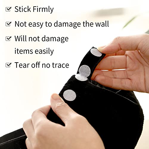 JIURUN Self Adhesive Dots White 0.39",0.59",0.78", Strong Adhesive Sticky Round Nylon Tapes, Hook & Loop Dots for Arts and Crafts School Classroom Home,Office - Image 3