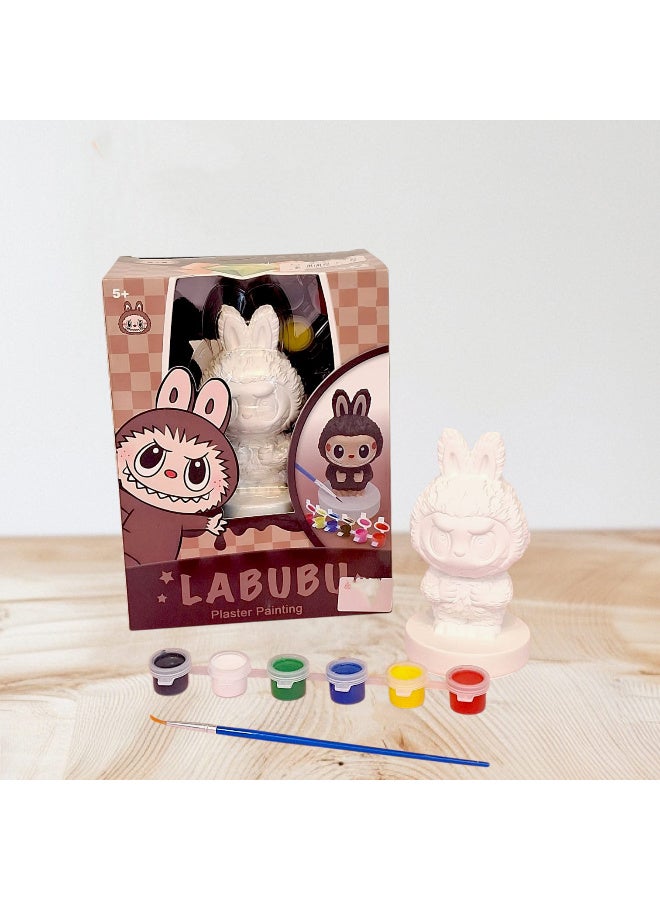 لابوبو فنون وحرف يدوية لابوبو سيراميك مع ألوان وفرشاة