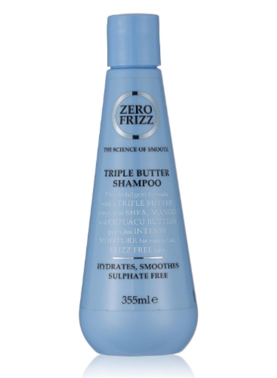 Zero Frizz Triple Butter Shampoo for Frizzy hair 355ml
