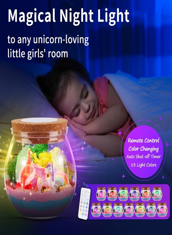 Envyvip Unicorn Gifts for Girls 4-12 Years Old, Unicorn Crafts Kit for Kids, Light Up Decoration with Remote Control - Arts and Crafts for Kids, Birthday Gifts Toys for Girls Age 4 5 6 7 8 9 10 11 12 - Image 2
