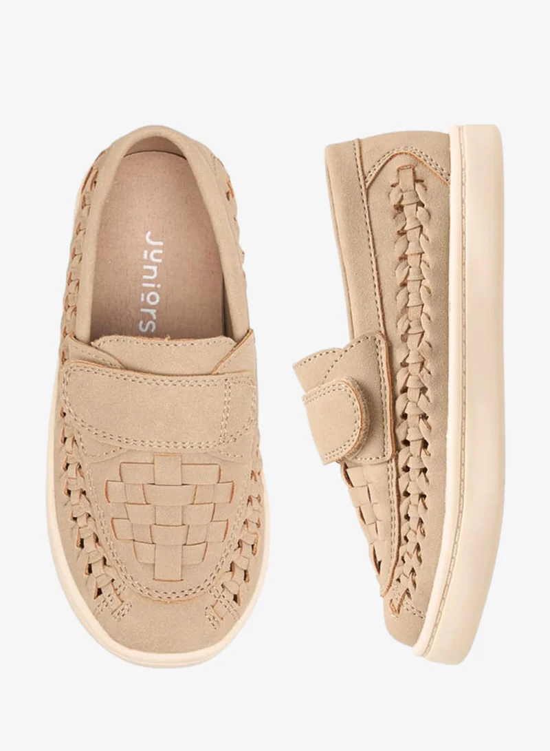 بيرفيت شباشب ولادي بنقشة منسوجة بإغلاق فيلكرو