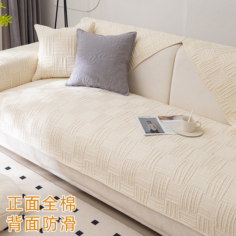 Cotton Sofa Cushion Four Seasons Fabric Non-Slip Cotton Simple Modern Universal Cushion 2023 New - Image 1