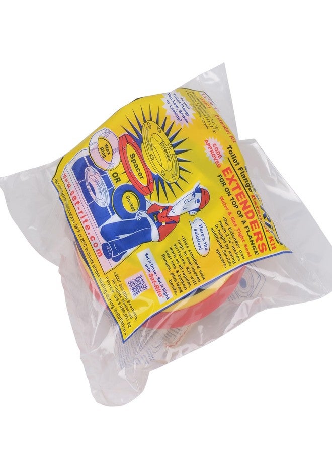 أوتي طقم تمديد شفة المرحاض من أوتي 43401 سيت-رايت، 1/4 بوصة - 1 بوصة، أحمر، أصفر - Image 4