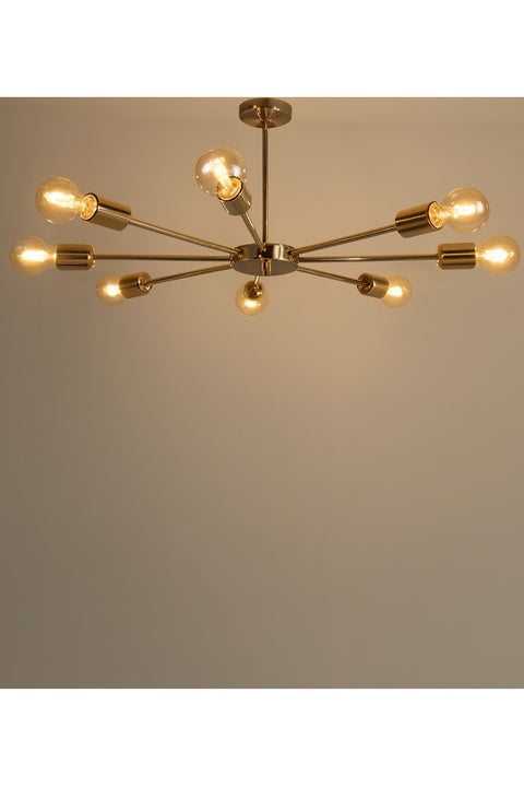 Steco Chandelier - 8 Branches - Gold