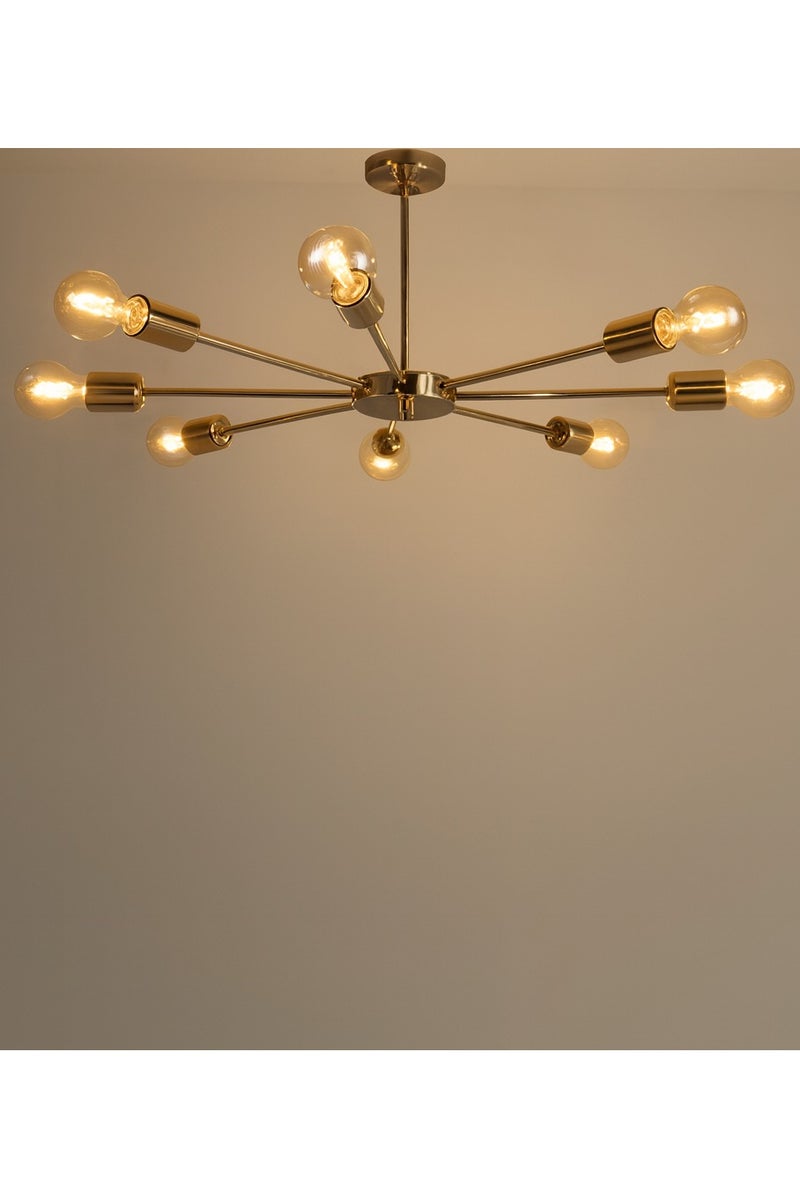 Cluc Steco Chandelier - 8 Branches - Gold  - Image 1