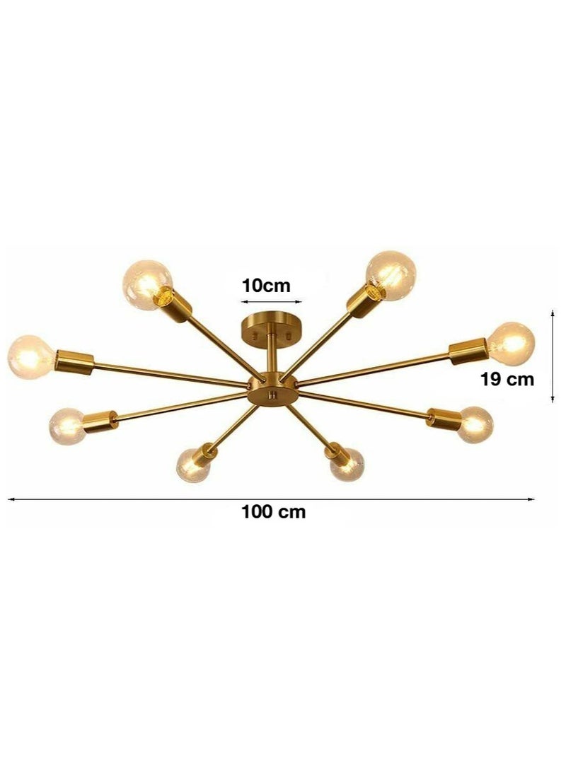 Cluc Steco Chandelier - 8 Branches - Gold  - Image 3