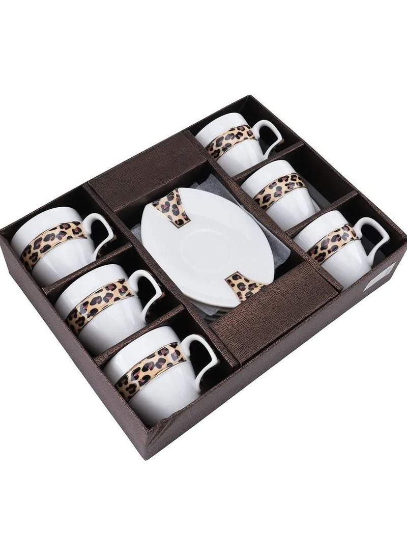 السيف مجموعة كوب وصحن من البورسيلان - Image 1