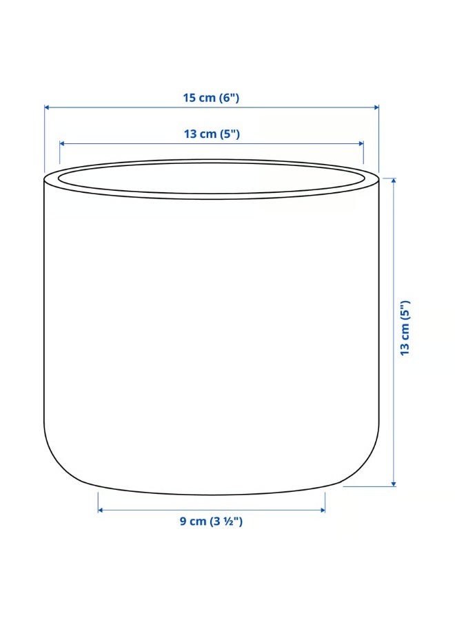 Beige Plant Pot – Indoor & Outdoor Decorative Flower Pot, Durable and Stylish, 12 cm Diameter - Image 5