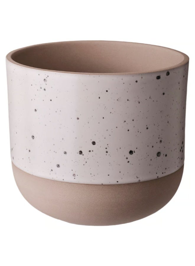 Beige Plant Pot – Indoor & Outdoor Decorative Flower Pot, Durable and Stylish, 12 cm Diameter - Image 1